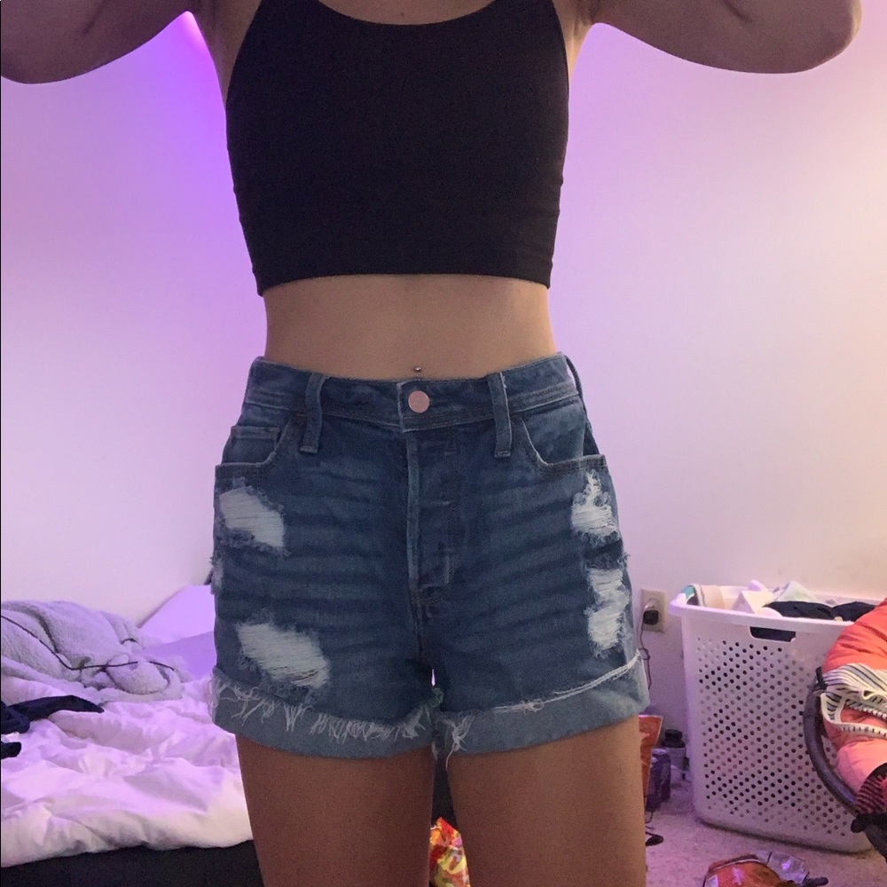 hollister jean shorts